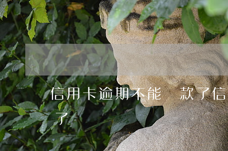 信用卡逾期不能貸款了(信用卡逾期不能貸款了)