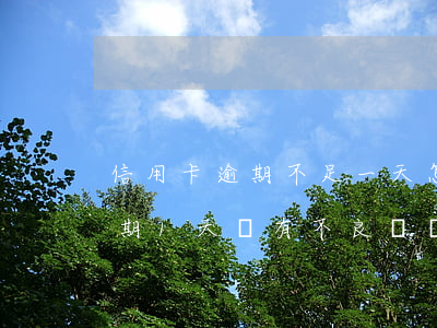 信用卡逾期不足一天怎么辦(忘記還信用卡逾期1天會有不良記錄嗎)