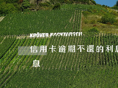 信用卡逾期不還的利息(信用卡逾期不還的利息)