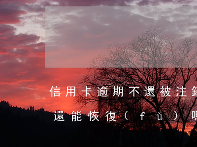 信用卡逾期不還被注銷了(逾期注銷的信用卡還能恢復(fù)嗎)