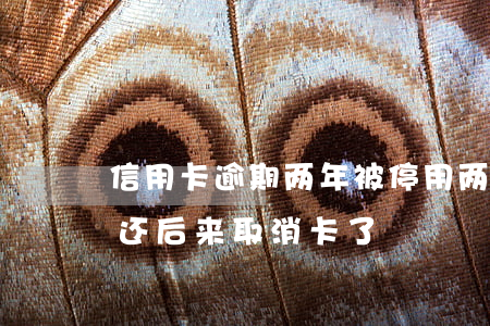 信用卡逾期两年被停用(两年前信用卡逾期已还后来取消卡了)