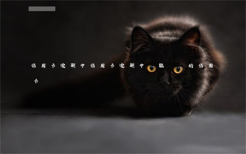 信用卡逾期中(信用卡逾期中還能辦別的信用卡嗎)