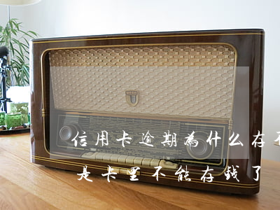 信用卡逾期为什么存不进去钱了 逾期了是不是卡里不能存钱了