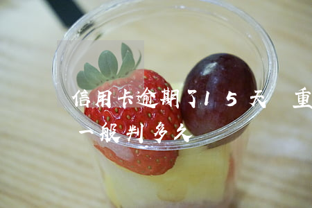信用卡逾期了15天嚴重(信用卡逾期15萬一般判多久)