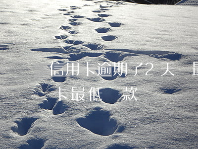 信用卡逾期了2天還最低還款額(逾期兩期的卡最低還款)
