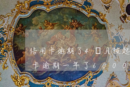 信用卡逾期了4個月被起訴了怎么辦(我信用卡逾期一年了6000多被起訴了怎么辦)