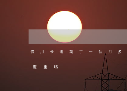 信用卡逾期了一個月多了(信用卡逾期一個月嚴重嗎)