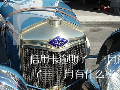 信用卡逾期了一個月有什么影響(信用卡逾期了一個月有什么影響)