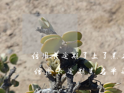 信用卡逾期了上了黑名单卡要注销-14年信用卡逾期黑名单还清注销
