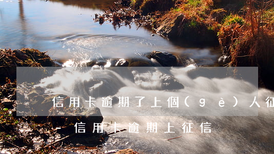 信用卡逾期了上個(gè)人征信如何處理-信用卡 逾期 上征信