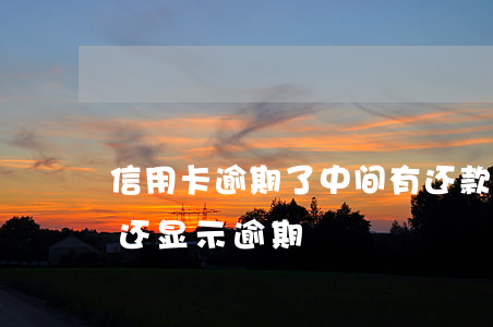 信用卡逾期了中间有还款(为什么信用卡还了还显示逾期)