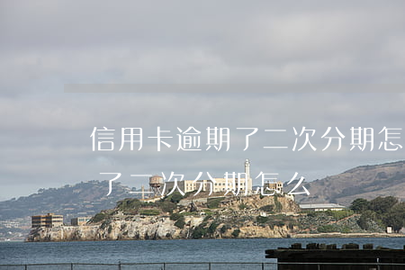 信用卡逾期了二次分期怎么辦-信用卡逾期了二次分期怎么辦