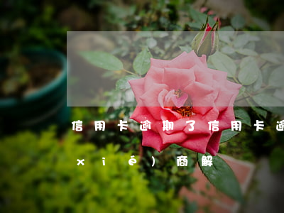 信用卡逾期了(信用卡逾期了怎么跟銀行協(xié)商解決)