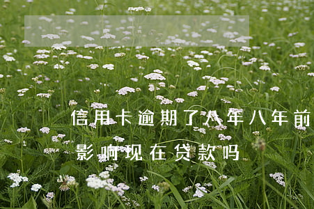 信用卡逾期了八年 八年前信用卡有过逾期会影响现在贷款吗