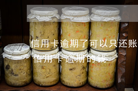 信用卡逾期了可以只还账单金额吗-怎么还信用卡逾期的钱