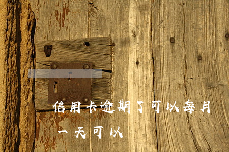 信用卡逾期了可以每月還點嗎 我信用卡逾期一天可以嗎