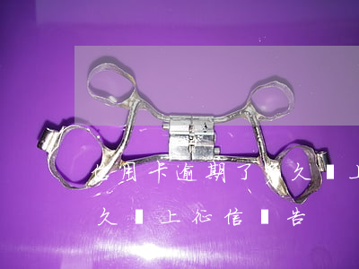 信用卡逾期了多久會上征信(信用卡逾期了多久會上征信報告)
