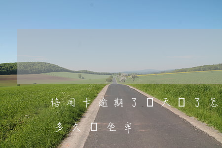信用卡逾期了幾天還了怎么辦(欠信用卡逾期多久會坐牢)