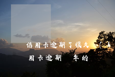 信用卡逾期了很久會(huì)怎么樣(有信用卡逾期幾年的嗎)