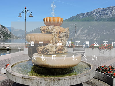 信用卡逾期了怎么不能用了 我信用卡逾期無法使用了怎么辦