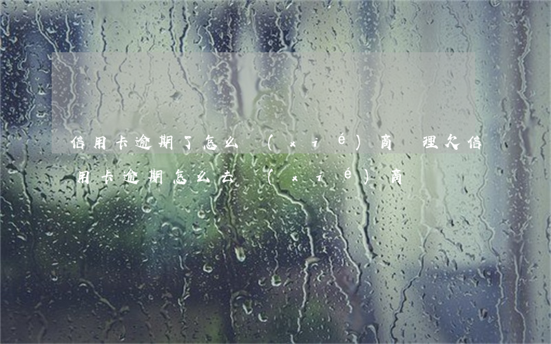 信用卡逾期了怎么協(xié)商處理(欠信用卡逾期怎么去協(xié)商)