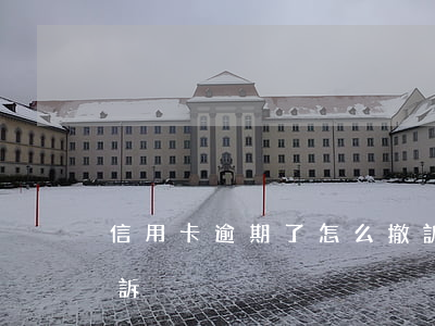 信用卡逾期了怎么撤訴(信用卡逾期了怎么撤訴)