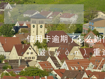 信用卡 逾期了怎么辦（信用卡已經(jīng)嚴(yán)重逾期最佳處理）