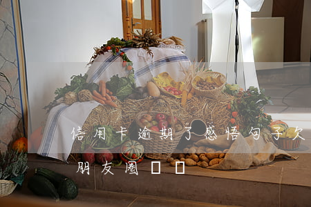 信用卡逾期了感悟句子 欠信用卡發(fā)朋友圈說說