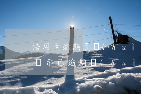 信用卡逾期了會(huì)上征信嗎(信用卡顯示已逾期會(huì)上征信嗎?)