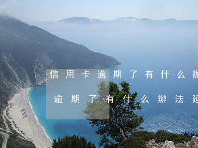 信用卡逾期了有什么辦法延期還款-信用卡逾期了有什么辦法延期還款嗎