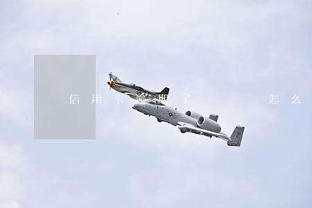 信用卡逾期了沒錢還怎么辦