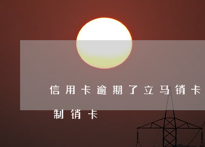 信用卡逾期了立马销卡(信用卡逾期被银行强制销卡)