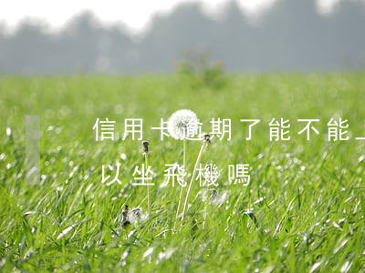 信用卡逾期了能不能上飛機(有信用卡逾期可以坐飛機嗎)