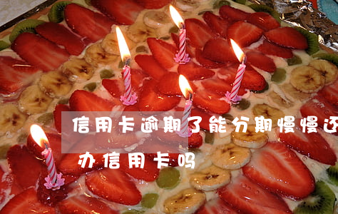 信用卡逾期了能分期慢慢还吗(来分期逾期能办信用卡吗)