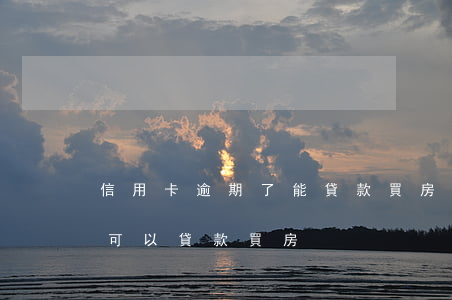 信用卡逾期了能貸款買房(信用卡逾期多久不可以貸款買房)
