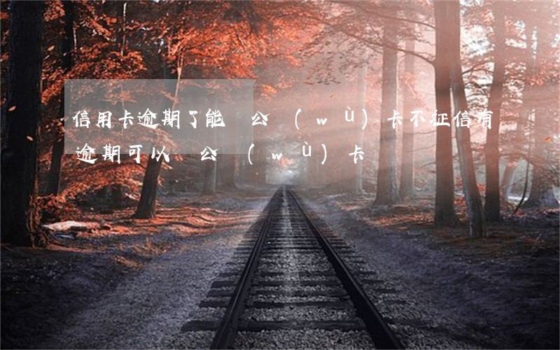 信用卡逾期了能辦公務(wù)卡不(征信有逾期可以辦公務(wù)卡嗎)