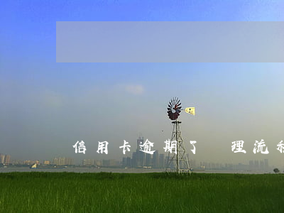 信用卡逾期了處理流程