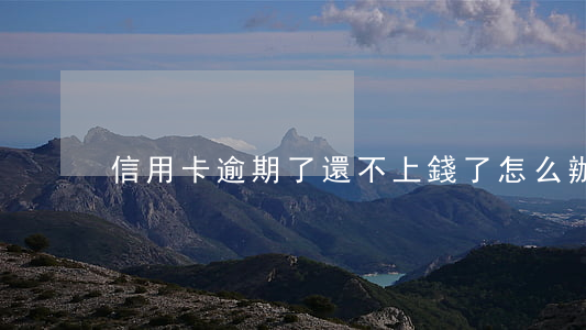 信用卡逾期了還不上錢了怎么辦