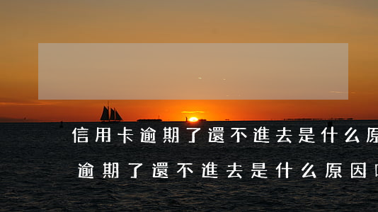 信用卡逾期了還不進去是什么原因-信用卡逾期了還不進去是什么原因呢