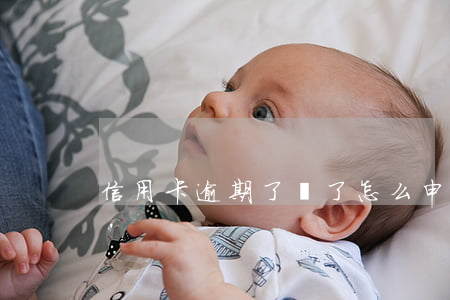 信用卡逾期了還了怎么申請解凍