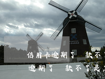 信用卡逾期了還款不了是怎么回事-信用卡逾期了還款不了是怎么回事兒