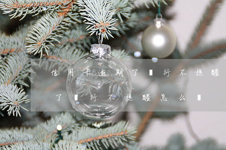 信用卡逾期了銀行不提醒怎么辦(信用卡逾期了銀行不提醒怎么辦)