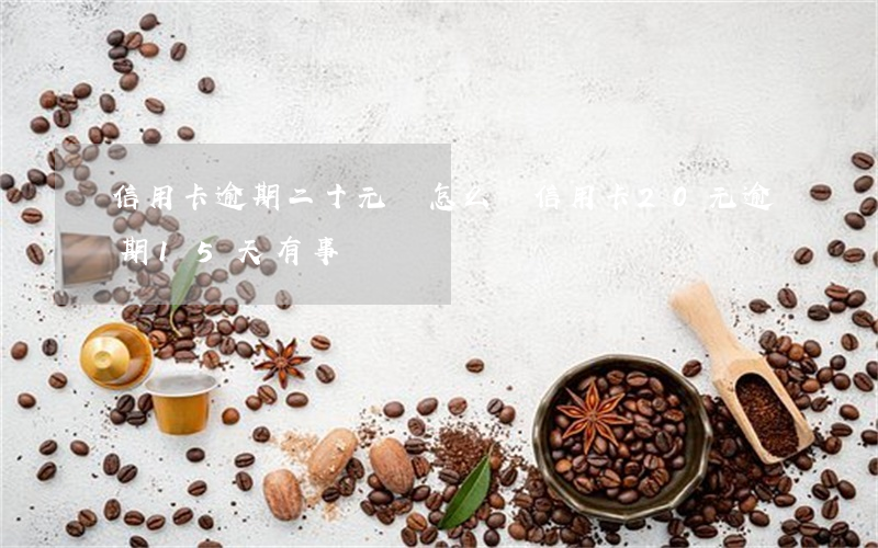 信用卡逾期二十元會怎么樣(信用卡20元逾期15天有事嗎)