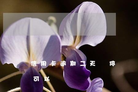 信用卡逾期二天會停電嗎(我信用卡逾期一天可以嗎)
