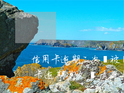 信用卡逾期二次會被凍結(jié)么(信用卡逾期很久還清之后銀行卡被凍結(jié))