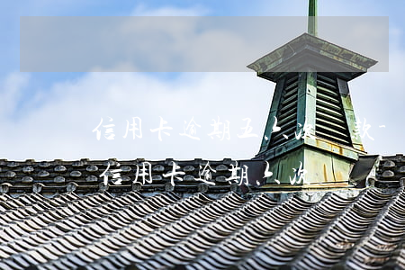信用卡逾期五六次貸款-五年內(nèi)信用卡逾期六次