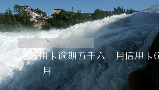 信用卡逾期五千六個月(信用卡6萬多逾期一個月)