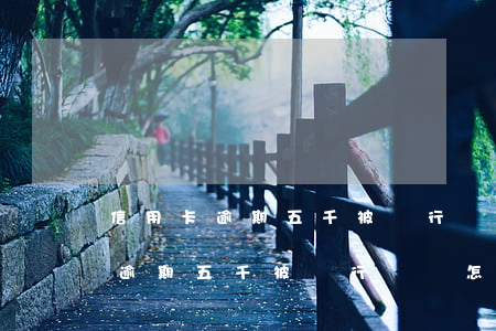 信用卡逾期五千被銀行訴訟怎么辦-信用卡逾期五千被銀行訴訟怎么辦呢
