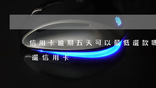 信用卡逾期五天可以最低還款嗎-逾期5天還信用卡