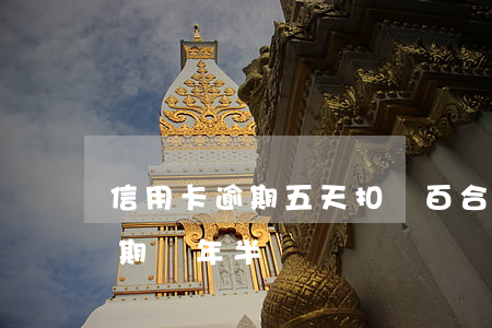 信用卡逾期五天扣兩百合法嗎(5千信用卡逾期兩年半)